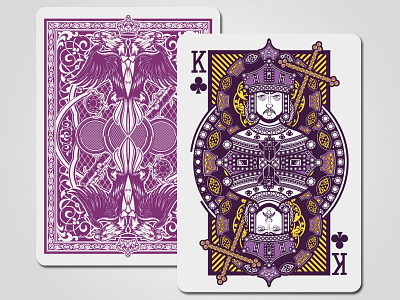 Playing Card Design card eagles king playing