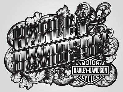Harley-Davidson bikes davidson harley lettering motorcycles type