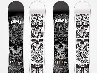 RC Series | Endeavor Snowboards ornate skull snowboard