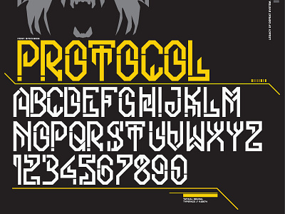 Protocol Typeface fonts lettering otf type