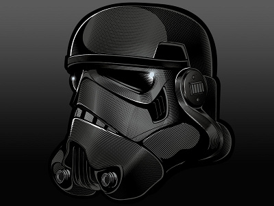 Stormtrooper Helmet etched star stormtrooper vector wars