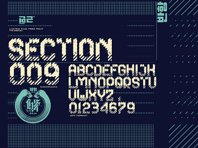 Section009 font fonts future lettering letters sci fi tech typography