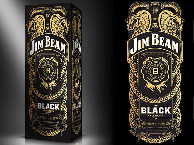 Jim Beam Artist Series beam bourbon cobra jim packaging snake whiskey