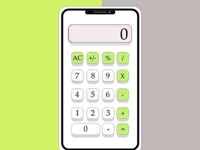 calculator mobile design