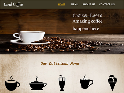 Web design coffee shop adobexd branding design designer ui ux web website
