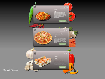 Food website design