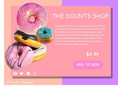 donuts website adobe indesign design illustration illustrator ui ux web designer webdesign