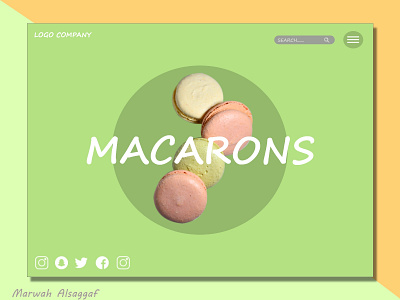 Macarons websites adobe xd adobe xd designer adobexd design designer ui ux web design web designer webdesign