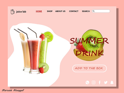 Juice website adobe xd adobe xd designer design designer illustration ui ux web design web designer webdesign