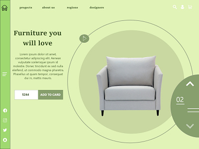 furniture website adobe xd adobe xd designer adobexd branding design designer ui ux web designer webdesign