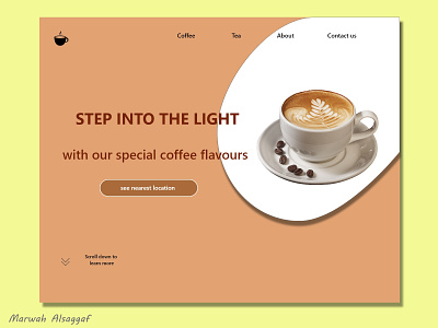 Coffee landing page adobe xd adobe xd designer adobexd design designer landingpage ui ux web design web designer webdesign