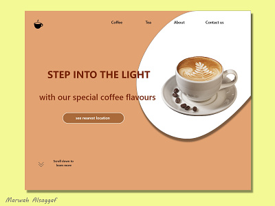 Coffee landing page