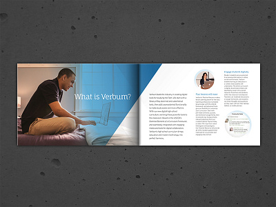 Verbum Brochure branding brochure layout typography