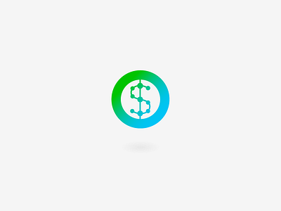 Payment App Logo blue green icon logo mark money