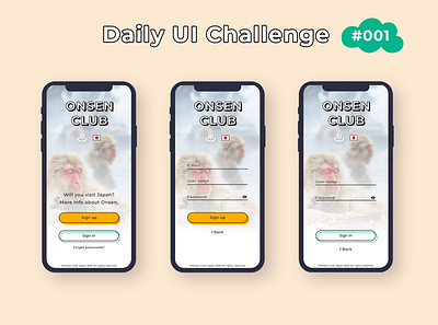 DailyUI 001 app daily ui dailyui design ui ux web