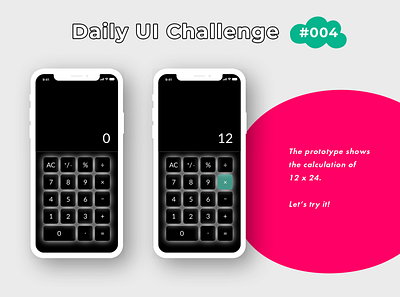 DailyUI 004 adobe xd app calculator daily ui dailyui design ui ux web