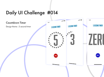 DailuUI 014 adobe xd app countdown countdown timer dailyui dailyuichallenge design timer ui ux