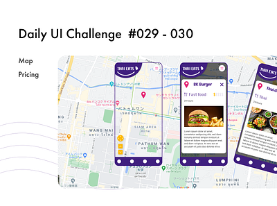 DailyUI 029 - 030 adobe xd app dailyui dailyuichallenge design map pricing ui ux webdesign