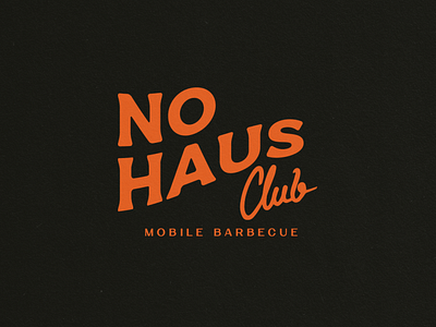 NO HAUSE branding design graphic design logo typography vector