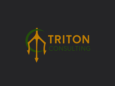 Consultancy Firm Logo art branding company consultancy consulting design flat illustration logo logo design trident triton typography vector
