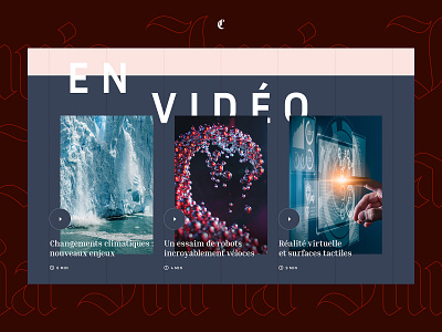 Inria - Media Version content edition editorial grid media ui video webdesign