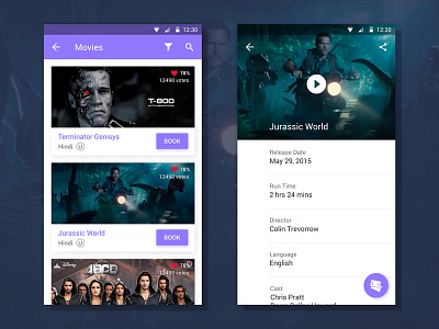 BookMyShow02 - Select Your Movie android app booking booking app bookmyshow interface ui ux