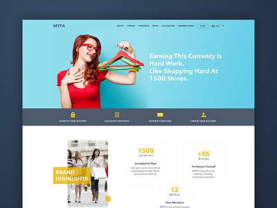 MYFA - Ecommerce Website ecommerce ecommerce website fashion layout mockup shopping website single page ui ux website