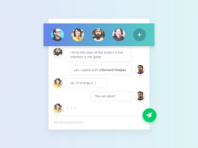 Group chat by Nitin Bundele on Dribbble