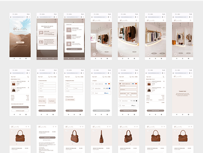 Luxury Fashion Mobile Virtual Store Live Video & Chat Assistance dailyui dailyuichallenge design fashion illustration prototype shopping ui uidesign uiux user experience user research userinterface ux wireframes