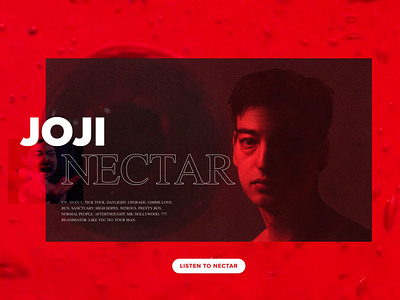 Daily UI Challenge 003 (Version 2) - Nectar by Joji Landing Page