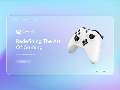 X BOX  Web Page UI