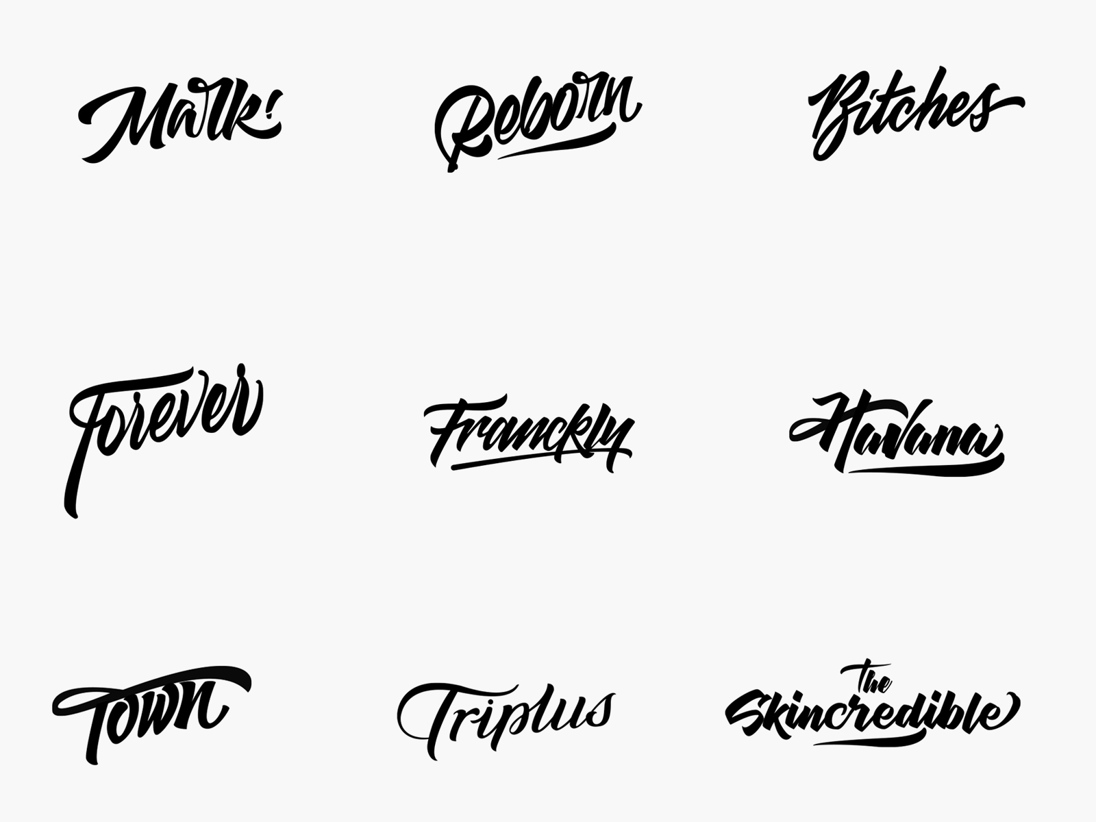 Handmade Custom lettering logo Design by Gaurav Arya on Dribbble