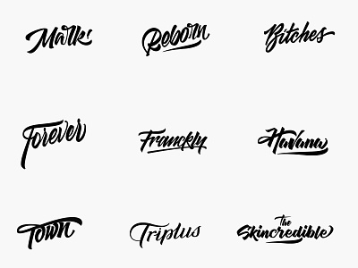 Handmade Custom lettering logo Design