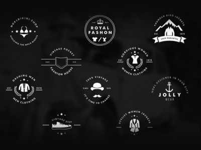 Vintage Fashion Logo by Gaurav Arya - Dribbble