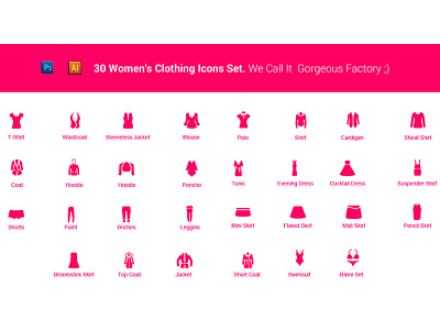 Women's Clothing Icons cloth icons fashion cloth icons fashion icon icon photoshop psd vector icon woman