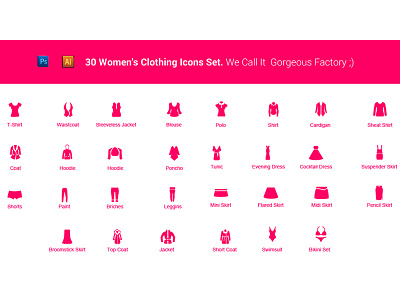 Women's Clothing Icons