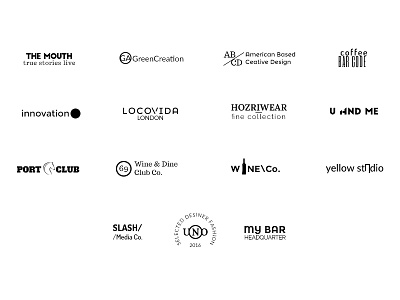 Typography Logo Templates clean logo identity letter logo logo design minimal psd download typography