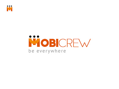 Mobicrew Logo app branding icon illustration lettering logo logo design logos logotype