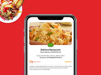 Restaurant Detail Screen app design diet food interaction ios meal mobile plan ui userinterface