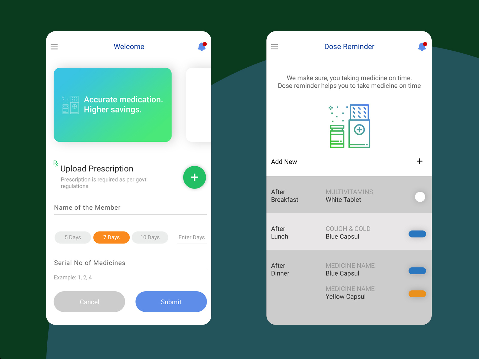 Medical Mobile App by Gaurav Arya on Dribbble