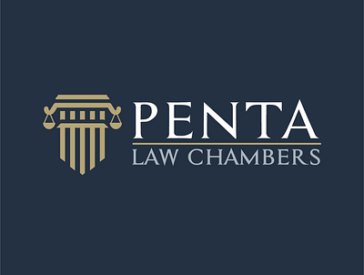 Penta Logo _Law Firm branding design illustration logo