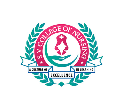 Nursing College Logo branding design illustration logo