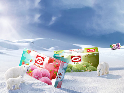 Joy Ice Cream cream design icre packaging