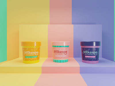Milkeroo - Branding & Packaging for an Ice Cream (Collection)