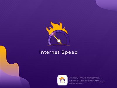 Internet speed test app logodesign