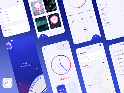 Smart clock app appdesign uiux
