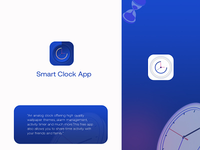 smart clock app logo appdesign logo uiux