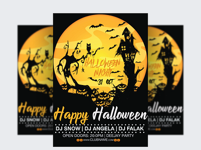 Halloween Flyer advertising branding fiverr flyer design halloween halloween flyer marketing