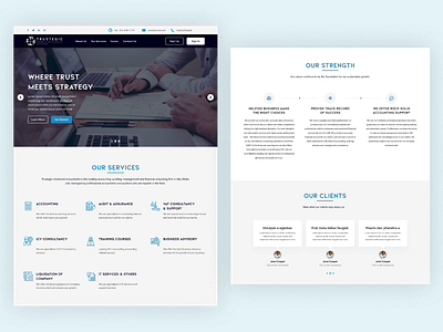 Trustegic- Audit, Accounts and Finance Landing Page