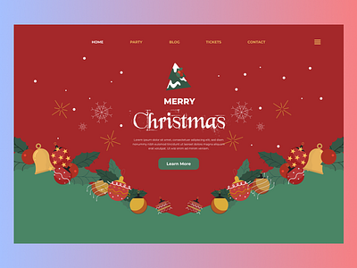 Christmas Landing Page Design